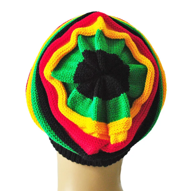 Зимняя вязанная шапка в стиле регги|cap city hats|hat goldcap hat shop |