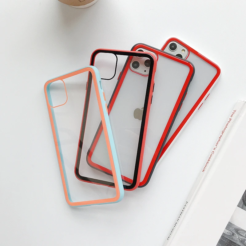 Модный Цветной Стеклянный чехол для iphone 11 pro X XS, двухцветный анти-осенний Чехол для мобильного телефона iphone 7 8 6 plus, чехол для мобильного телефона