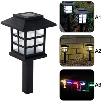 

2pcs Solar Lantern Lawn Lamps Outdoor Garden Solar Spotlight Pathway Landscape Retro Solar Underground Light