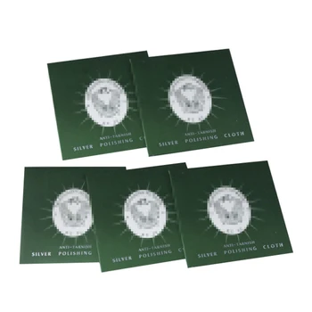 

Silver Polishing Tools Portable Anti Tarnish Pollution Resistance Ornament Durable Cleaning Cloth Practical Jewelry Square Shape