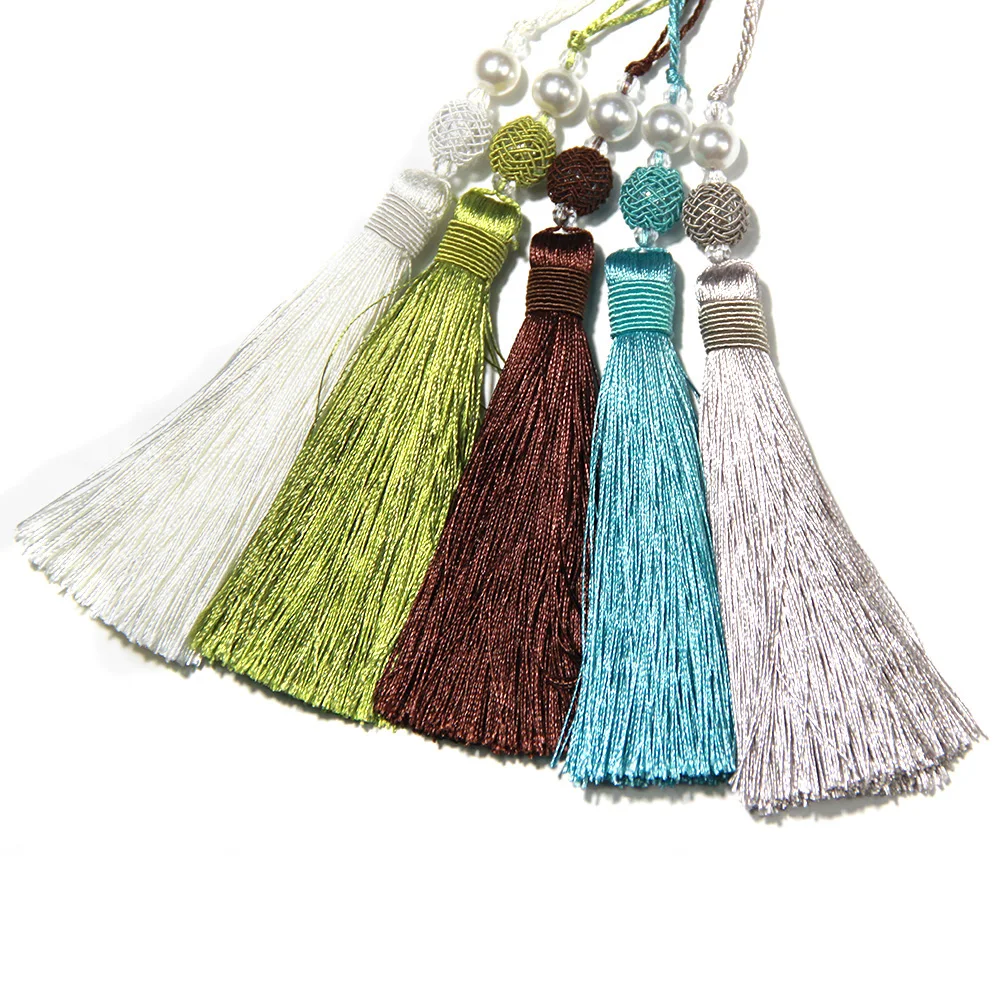 Beaded Fringe Trim 25cm Handmade Tassels Key Accessories Jewelry DIY Bag Earrings Making Home Living Room Decorative tassel fringe tassel trim mini tassels tassel accessories tassel decoration 1Pc