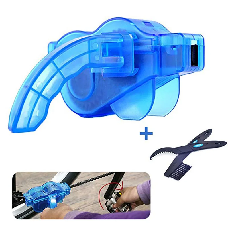 Top Bicycle Chain Cleaner Scrubber Brushes Mountain Bike Wash Tool Set Cycling Cleaning Kit Bicycle Repair Tools Bicycle Accessories 11
