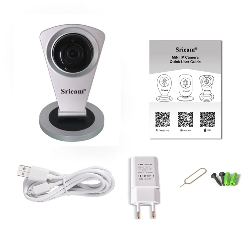 Sricam SP009C мини usb Draadloze IP камера WIFI ночное видение ИК P2P Удаленный просмотр домашняя
