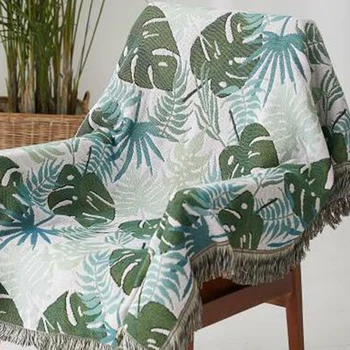 

Nordic Knitted Throw Thread Sofa Cover Blankets Mermaid Pattern Tassels Armchair Slipcover for Living Room Decorative Tapestry