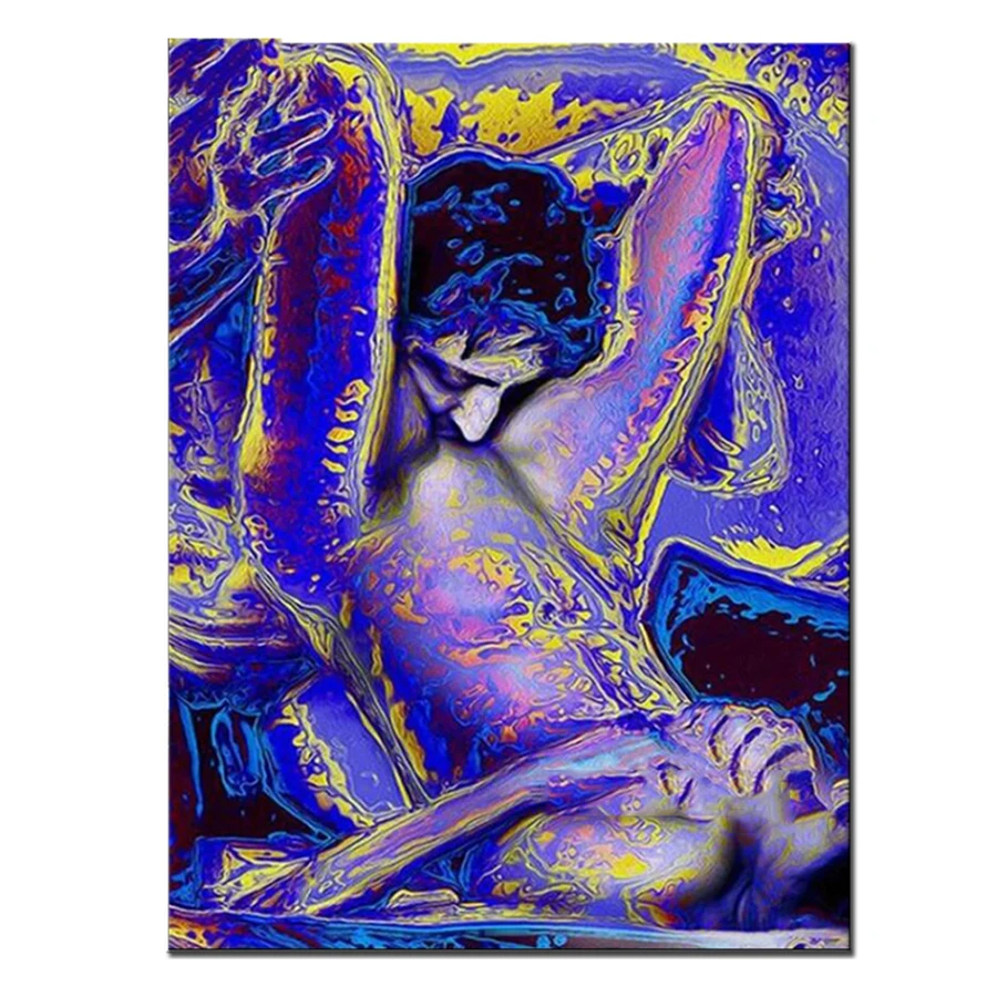 Diamond Painting Kit Abstract Sexy Couple 5D DIY Diamond Embroidery Cross Stitch Picture Of Rhinestones Mosaic Home Decor