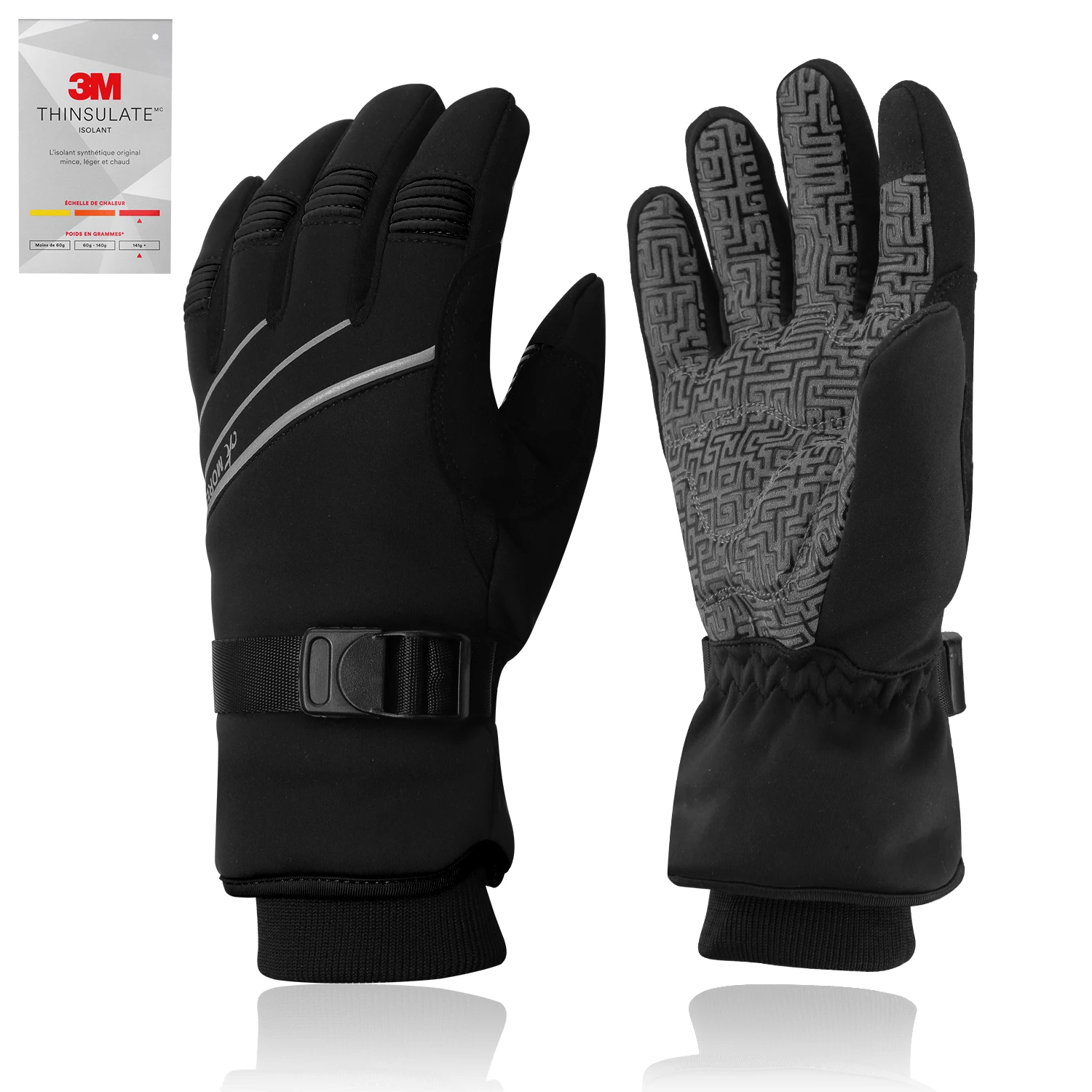 Guanti Invernali Touch Screen 360° Uomo Donna - Impermeabili, Antivento E Termici Per Sci E Corsa