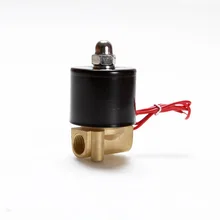 Нормально открытый Электрический электромагнитный клапан Вода Воздух N/O 2 Way 1/" AC 220V 2W025-08K латунный корпус DC12V 24V AC110V 220V латунный клапан