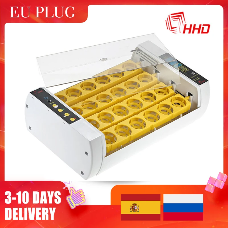 

Smart Egg Incubator Full Automatic LED 24s Egg Incubator Digital Control Hatchery Machine Chicken Brooder For Poultry Quail Duck