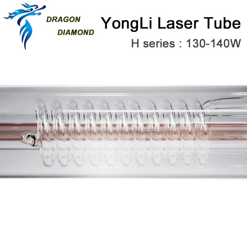 DRAGON DIAMOND YongLi H6 130 Вт CO2 лазерная трубка Деревянный чехол коробка упаковка для CO2 лазерная гравировка резка машина
