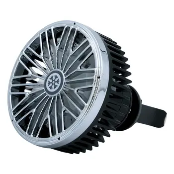 

Car Air Outlet Fan Multifunctional Usb Interface Mini Seven-Blade Led Lighting Car Fan For Car Air Vent Mounted