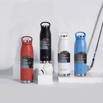 

ZOOOBE 650ML Double Walll Stainless Steel Water Bottle Thermos Vacuum Flask Portable Outdoor Sports Travel Water Bottle