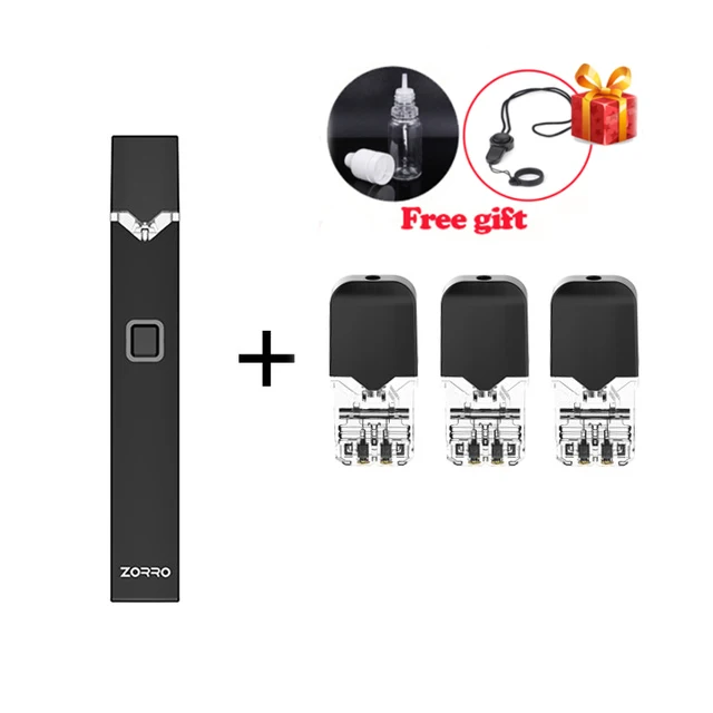 OVNS W02 комплект ZORRO Pod Vape 250 мАч батарея Vape ручка 0,7 мл керамическая катушка Pod картридж комплект электронной сигареты VS W01 комплект для JUUL - Цвет: black with 3 pods