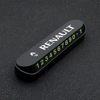 

Car Styling Temporary Parking Card Phone Number Card Plate Park Stop For Renault Megane 2 3 Duster Logan Clio Laguna 2 Captur