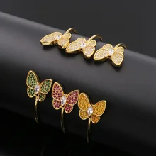 Роскошные брендовые новые дизайнерские AAA Циркон CZ кубические циркониевые амулеты Браслеты с бабочками для женщин женские bijou