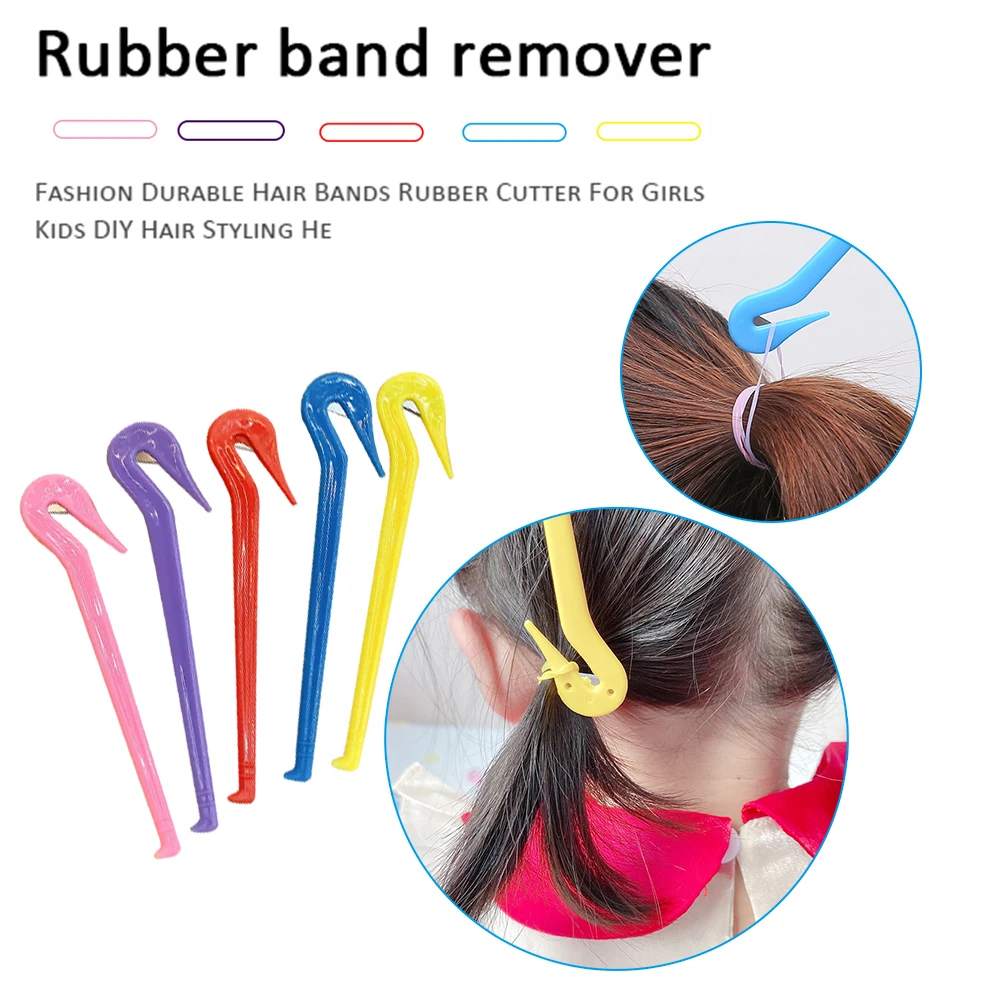 AIBEE Mini Rubber Bands, 1000pcs Small Black Elastic Hair Bands Hair Ties  with 2pcs Rat Tail