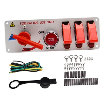 

Racing Car Engine Start Push Button Ignition Switch Panel Toggle Switch Panel