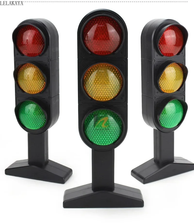 Time- limited Voice Traffic Lights Road Signal Model Scene Simulation Teaching Toys For Children Accessories Diecasts Vehicles