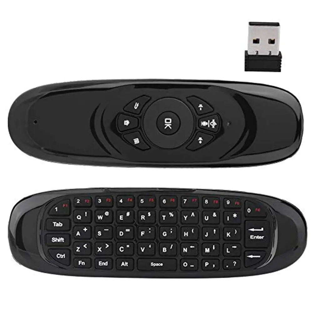 C120 Многоязычная беспроводная клавиатура 2,4G Air mouse Чувство движения ИК-пульт дистанционного управления usb-приемник для Smart tv BOX