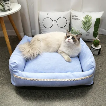

Pet Bed for Dog Sofa Bed Pet Products Dog Products for Animal Doggie Beds for Large Dog Washable Doggie Bed Corduroy PP Cotton