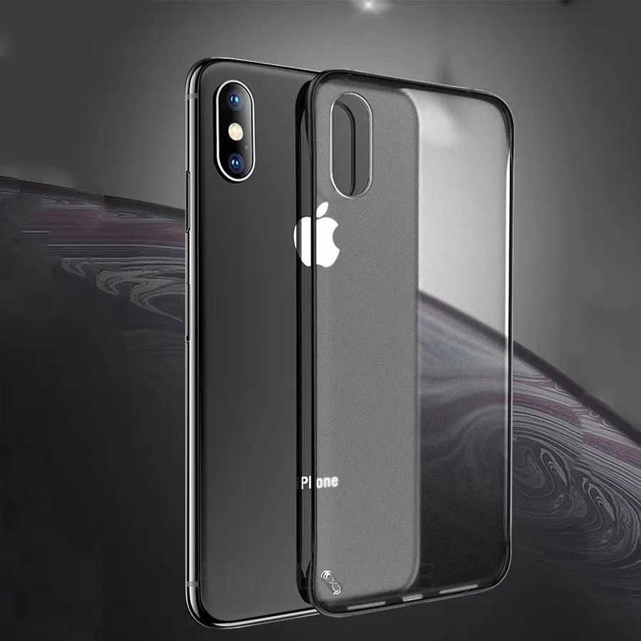 Модные Прозрачные Жесткие Матовые чехлы для iPhone 11 Pro Xs Max XR X чехол 6 6S 7 8 Plus твердая