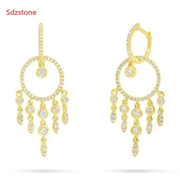 

Wind Chimes Indian Dream Catcher Earrings With Zirconia Cz Dangle Earring Wall Hanging Dreamcatcher Craft Gift Home Decoration