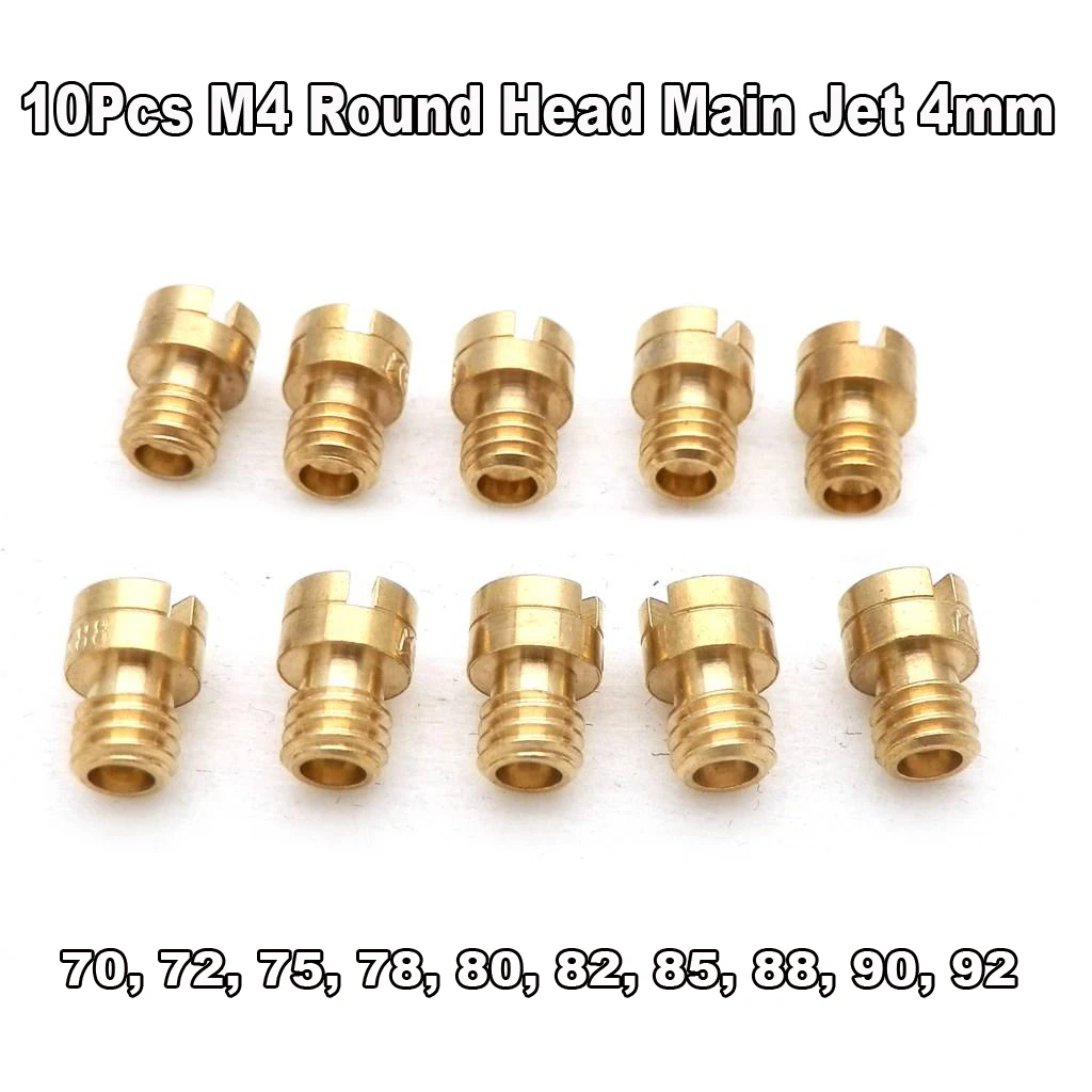 

70-92 Carburetors Main Jet Injectors Nozzle Replacement Parts Round Head
