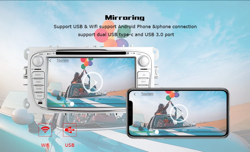 8 ядерный 4 г ram ips DSP Android 9 автомобильный Радио мультимедиа для Ford Focus 2 3 mk2 Mondeo 4 Kuga Fiesta Transit подключения S-MAX C-MAX OBD2
