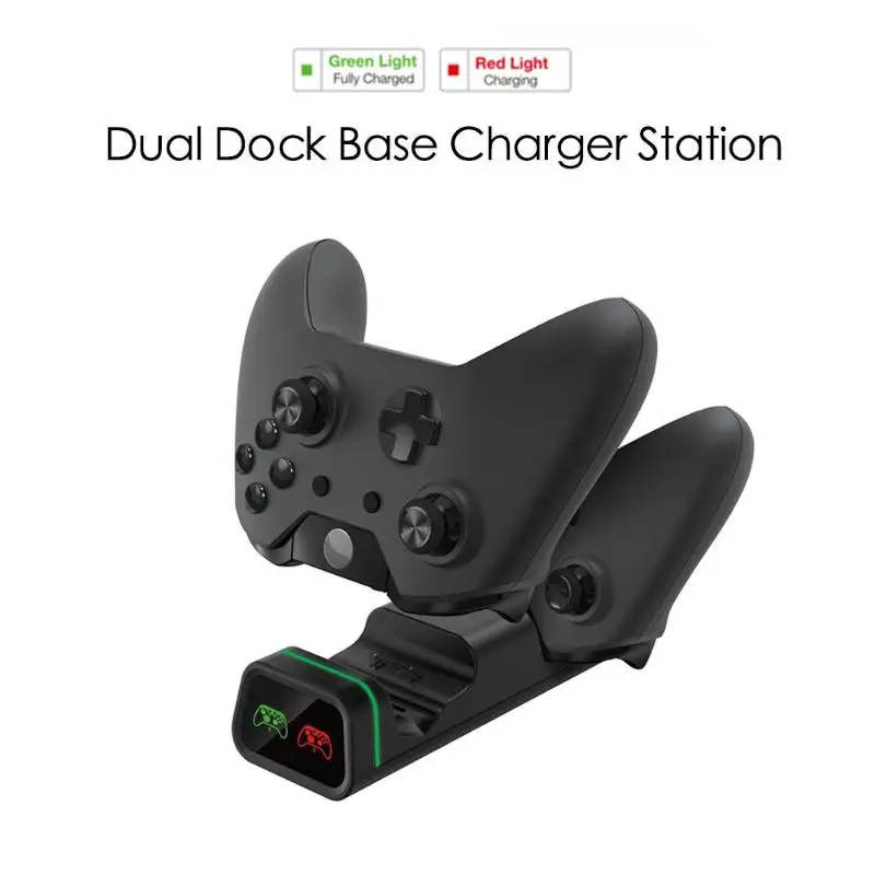 Двойная зарядная док станция подставка для игрового контроллера Xbox One X S зарядное