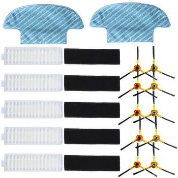

Side Brush Filter Sponges Kits For Ecovacs Deebot Slim DA60 Vacuum Cleaner Parts