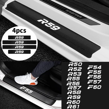 

4PCS Car Carbon Fiber Door Sill Decoration Stickers Decals for MINI F54 F55 F56 F57 F60 R50 R52 R53 R55 R56 R57 R58 R59 R60 R61
