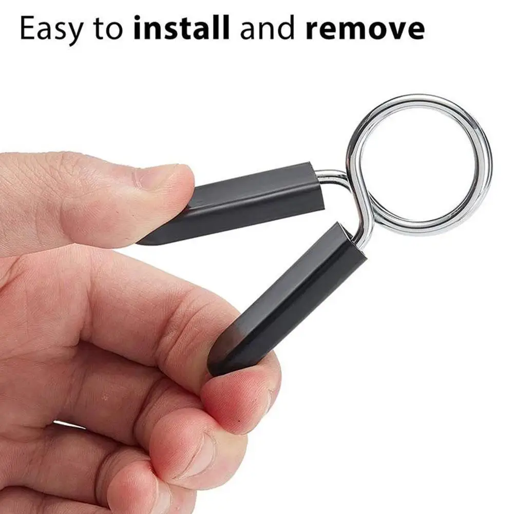 1 Pair Barbell Weight Lifting Bar Dumbbell Lock Clamp Spring Collar Clips Dedicated Spring Clip