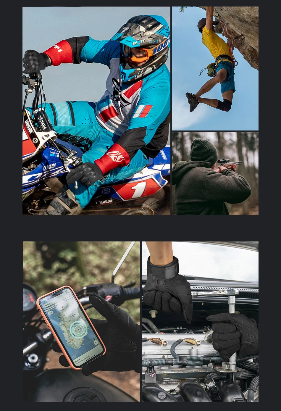 OZERO รถจักรยานยนต์ยุทธวิธีถุงมือกีฬาถุงมือทหาร Touchscreen ป้องกันขี่การล่าสัตว์ Gloves오토바이여름장갑