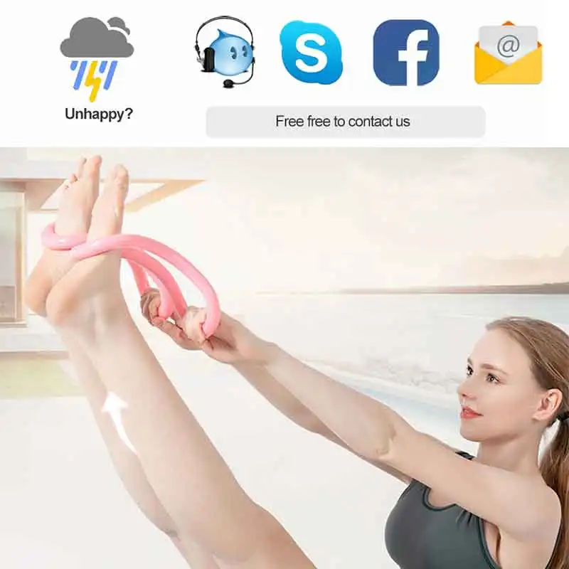 

REXCHI Yoga Magic Circle Gym Fitness Ring Loop Waist Shoulder Shape Pilates Bodybuilding for Home Exercise Training Accessories