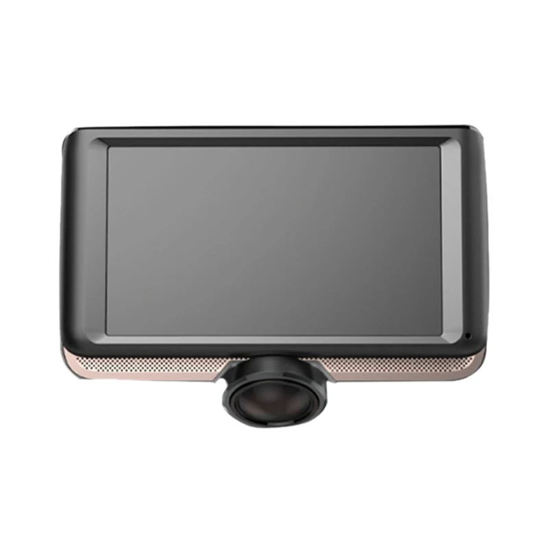 Автомобильный 4,5 дюймовый ips пресс Dash Cam 360 градусов панорамная двойная камера вождение автомобиля регистраторы DVR автомобиля