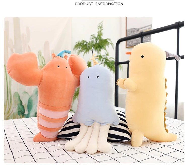 70 см большая игрушка peluche, подушка для новорожденных, морская серия, подушка осьминог, Омар, мягкие плюшевые животные, Kawaii, плюшевые детские мягкие игрушки
