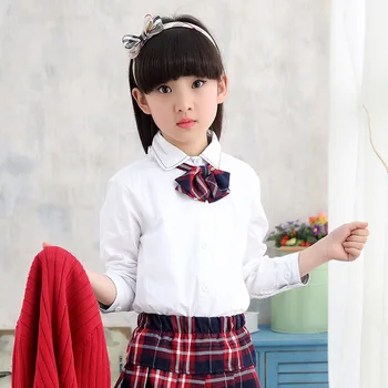 

2020 Spring New Style Long Sleeve Men And Women Children Shirt Korean-style Fold-down Collar Big Boy Tops Fashion-Style Fashion