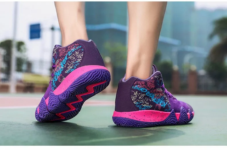 Uptempo/мужские баскетбольные кроссовки Kyrie 4 для мальчиков; спортивные кроссовки 9; Мужская обувь в стиле ретро; женские баскетбольные кроссовки