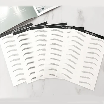 

1PC Eyebrow Tattoo Sticker False Eyebrows Waterproof Lasting Makeup Water-based Eye Brow Quick Makeup Stickers Cosmetics