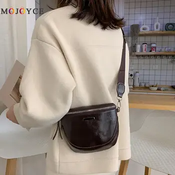

Women Shoulder Messenger Bag Fsshion Solid PU Leather Zipper Fanny Chest Pack Fashion Crossbody Bags