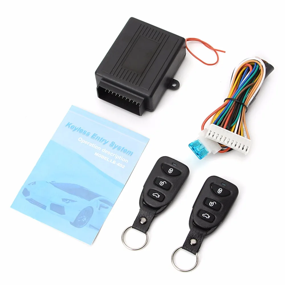 Universal Car Door Lock Vehicle Keyless Entry System Remote Central Kit w/Control Box Auto Alarm Systems Security | Автомобили и
