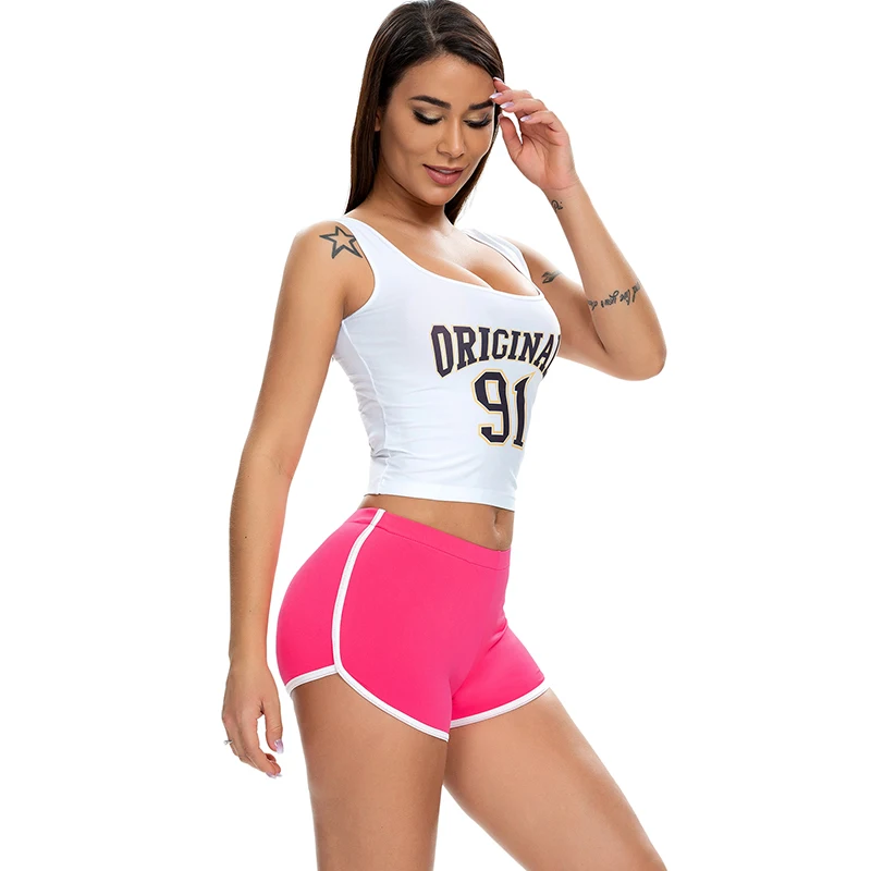 Fitness Super soft Sports Shorts High Cut Elastic Sexy Biker Shorts Women Shorts Pole Dance Micro Mini Bodycon Shaping Hot Short