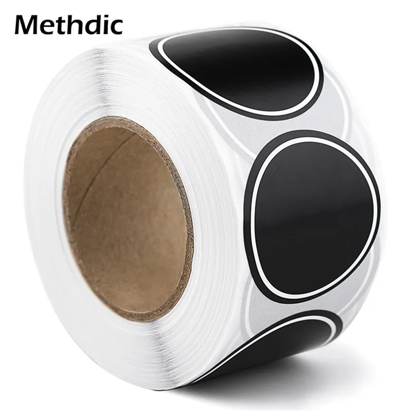 

500pcs/roll Kitchen Spice Label Stickers Spice Jar Bottle Tags Blackboard Labels