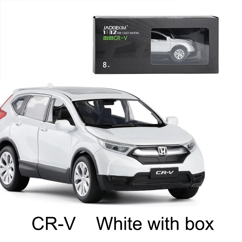 1:32 15 см Honda CRV литая под давлением масштабная модель автомобиля игрушка высокая имитация оттягивания металлические модели 6 дверей открываются со звуком светильник - Цвет: Красный