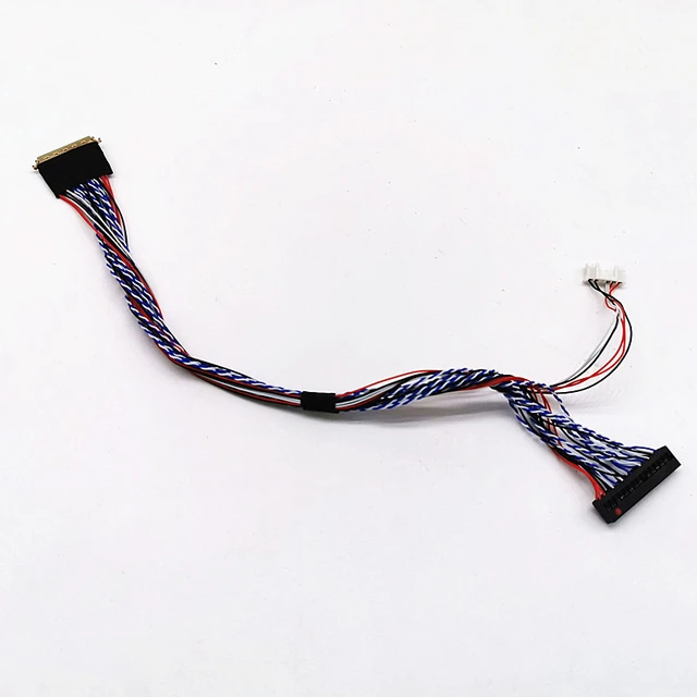 20453-20455 Series 40 Pin LVDS Cable 2 Channel 6-Bit 0.5mm For LED LCD  Display