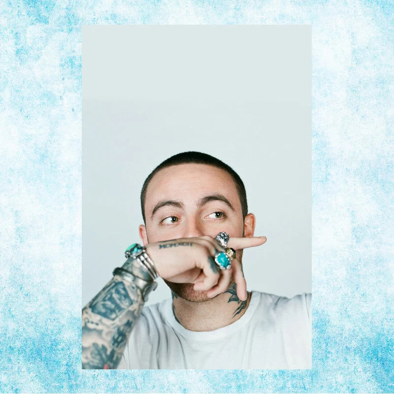 Настенная картина Mac Miller рэп печать на шелковом холсте постер 13x20 24x36 дюймов для