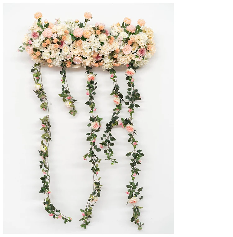JAROWN Artificial Rose Flower Row Floral Arch Decor Wedding Main Table Decoration Wedding Background Wall Props Sztuczne Kwiaty (12)