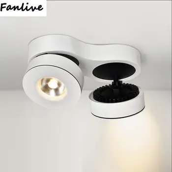 

5pcs Dimmable Double Heads Lights LED Ceiling Spot Light Embedded Angled Downlight 2X15W 30W Rectangle Downlight AC85-265V
