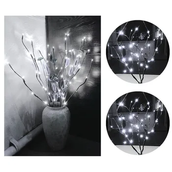

20 LED Willow Branch Lamp Tree Branch Lights Decorative Light Christmas Vase Coffee Floral Lamp Wedding Holiday Home Bar Decor