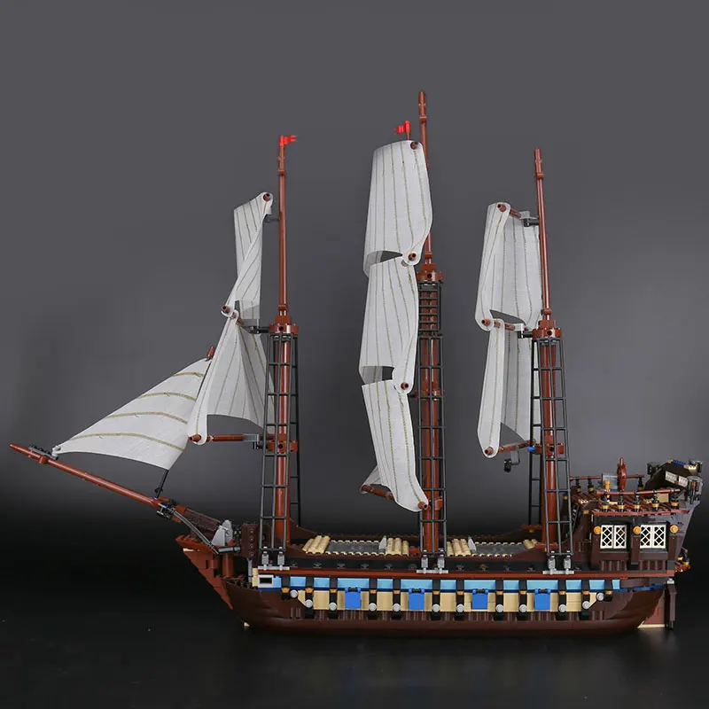 22001 Imperial Flagship Building Blocks Set Pirates Sailing Ship DIY Model Bricks Compatible with All brands 10210
