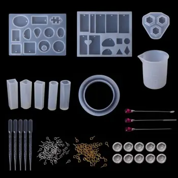 

1Set Silicone Crystal Epoxy Bracelet Hanging Ornaments Mold Pendant Casting Mould Handmade DIY Crafts Jewelry Making Tools